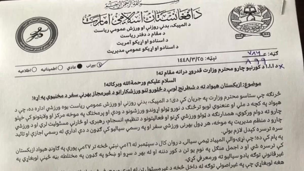 Samarqanddagi Olimpiadadan qaytgan Afg‘oniston terma jamoasining uch shaxmatchisi chegarada hibsga olindi