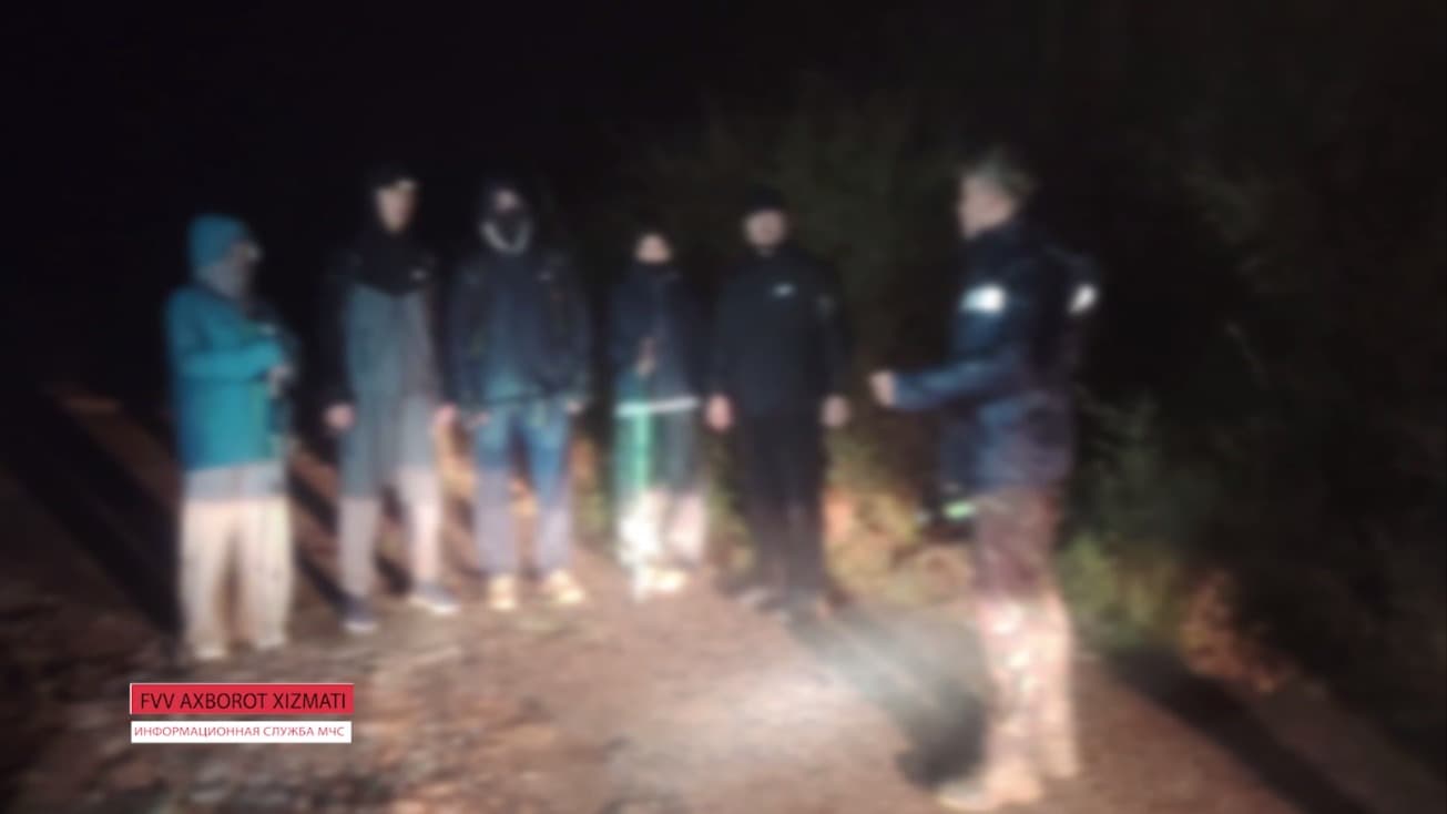 Toshkent viloyatida tog‘da adashib qolgan besh kishi qutqarildi