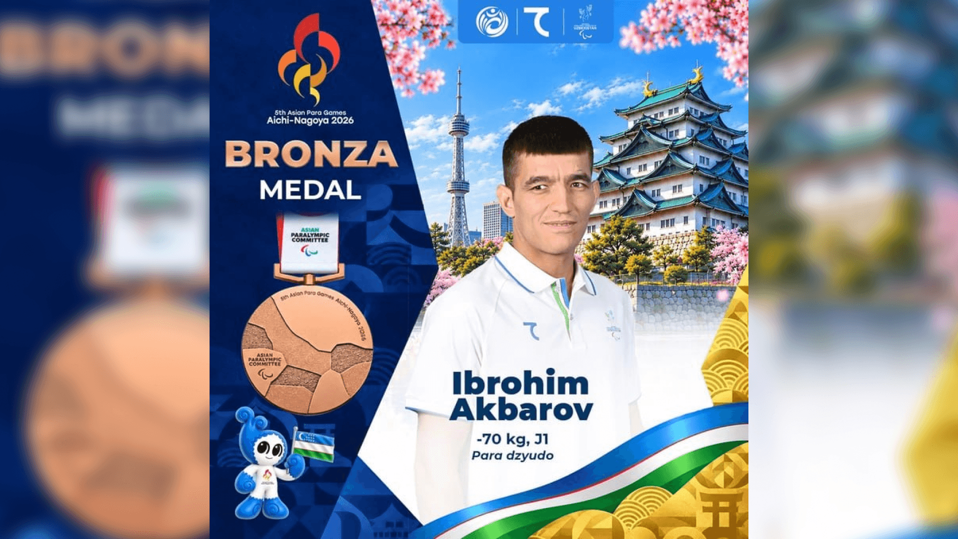 O‘zbekistonlik para sportchilar Yaponiyada boshlangan Aychi-Nagoya-2026 V Para Osiyo o‘yinlarining ilk kunida 6 ta oltin, 10 ta kumush va 7 ta bronza, jami 2…