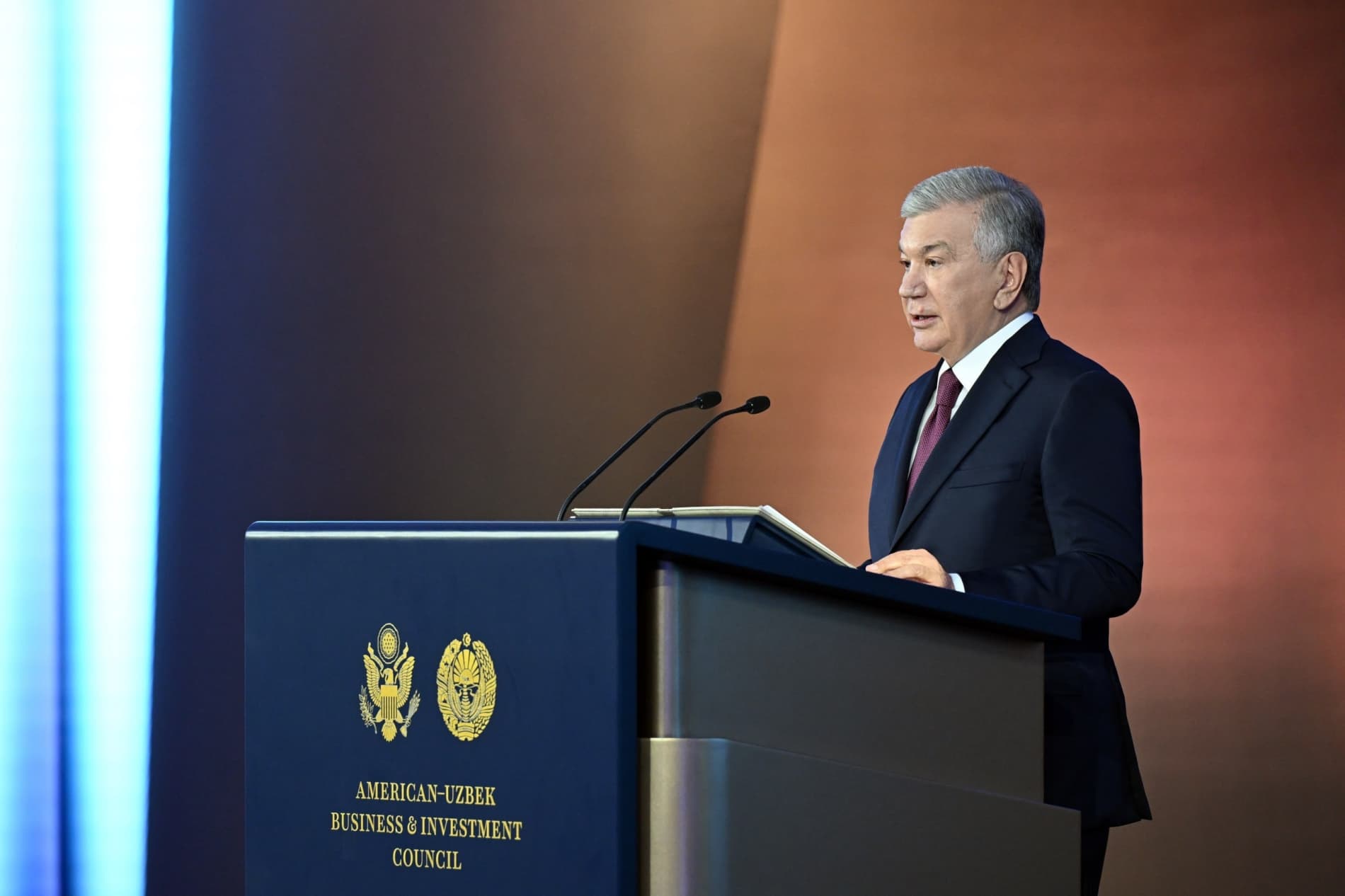 O‘zbekiston Respublikasi Prezidenti Shavkat Mirziyoyev 19-oktabr kuni Amerika-O‘zbekiston ishbilarmonlik va investitsiya kengashining ikkinchi yig‘ilishi och…