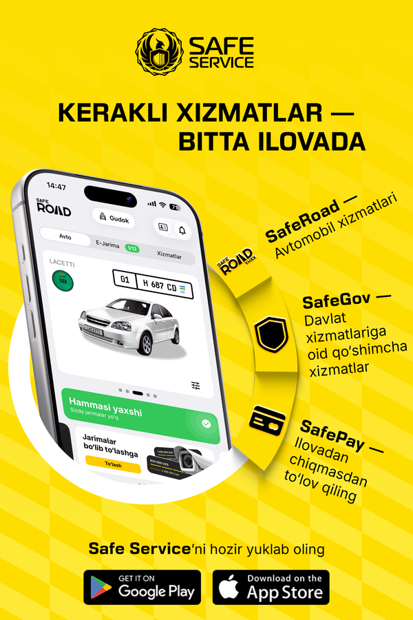 Safe Service — kerakli xizmatlar bitta ilovada